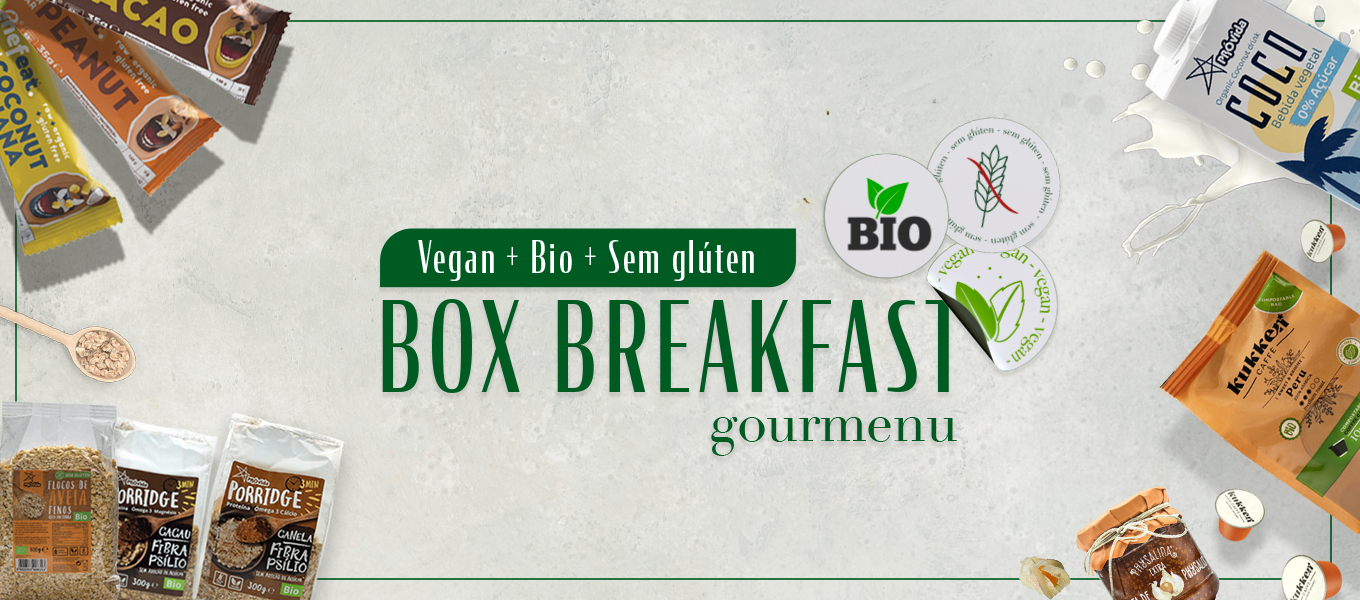 Chegou a nossa Box Breakfast Vegan e Sem Glúten!
