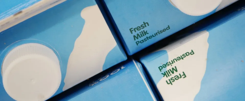 O leite pasteurizado é um produto cuja validade é aumentada graças à pasteurização. 